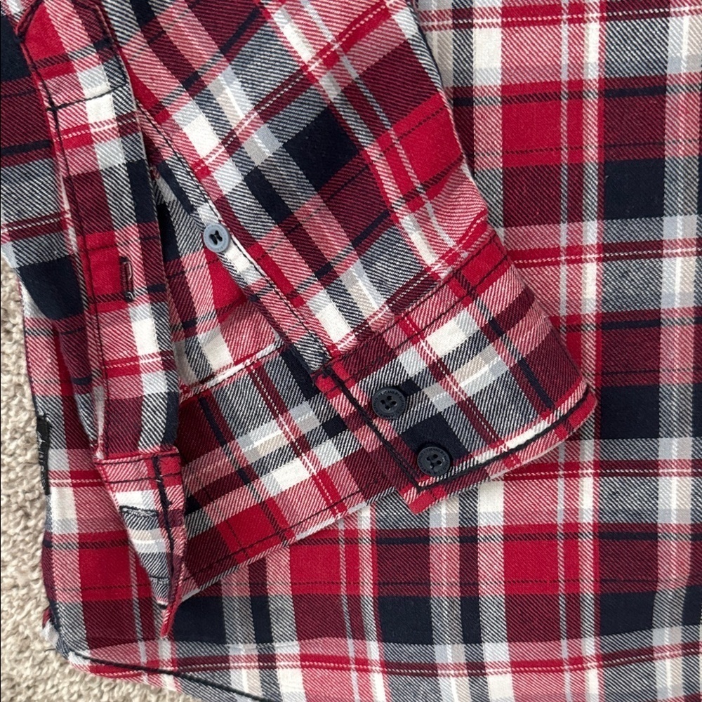 I jeans by Buffalo Red and Navy Plaid Shirt - Picture 6 of 6